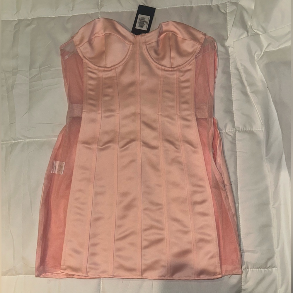White Fox Park Avenue Princess Mini Dress Baby Pink US6 $85 - Picture 7 of 11